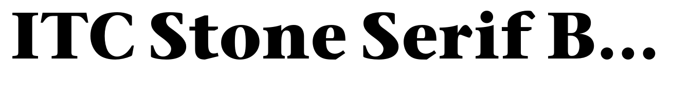 ITC Stone Serif Bold